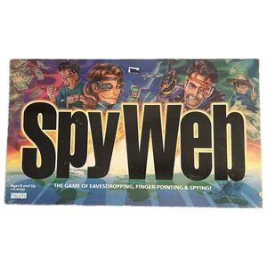 Spy Web Vintage Espionage Board Game 1997 Parker Brothers Complete